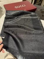 New Customers Only, Limit One. GG Gucci Gold Thread Jacquard Shawl 140 Square Scarf Extremely Dazzling A Must-have For Goddess n6s6k830 - Image 4