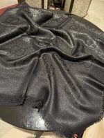 New Customers Only, Limit One. GG Gucci Gold Thread Jacquard Shawl 140 Square Scarf Extremely Dazzling A Must-have For Goddess n6s6k830 - Image 5