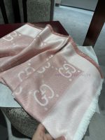 New Customers Only, Limit One. GG Gucci Gold Thread Jacquard Shawl 140 Square Scarf Extremely Dazzling A Must-have For Goddess rxajw25s - Image 6