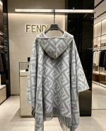 New Customers Only, Limit One. The Fendi Limited Edition Hooded Cape Shawl With A Box Size Of 80 Is Made Of Heavyweight Pure C rfpwis58 - Image 5