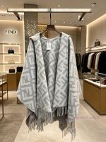 New Customers Only, Limit One. The Fendi Limited Edition Hooded Cape Shawl With A Box Size Of 80 Is Made Of Heavyweight Pure C rfpwis58 - Image 6