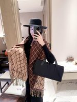 New Customers Only, Limit One. CHANEL's Limited Edition Top Of The Line Cashmere Wool Blend Shawl Is Out Of Stock In Summer. W zy0vjt3z - Image 6