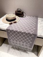 New Customers Only, Limit One. CHANEL's Limited Edition Top Of The Line Cashmere Wool Blend Shawl Is Out Of Stock In Summer. W q2a3yb08 - Image 4