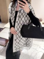 New Customers Only, Limit One. CHANEL's Limited Edition Top Of The Line Cashmere Wool Blend Shawl Is Out Of Stock In Summer. W q2a3yb08 - Image 7