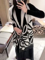 New Customers Only, Limit One. New Style ✨💕 Synchronize LOEWE | Double Sided Color Blocked Cashmere Wool Scarf 🤎💗The Color Sch 3omjpa7m - Image 9