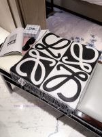 New Customers Only, Limit One. New Style ✨💕 Synchronize LOEWE | Double Sided Color Blocked Cashmere Wool Scarf 🤎💗The Color Sch 3omjpa7m - Image 10