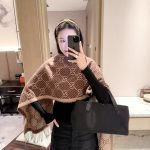 New Customers Only, Limit One. Autumn And Winter Essential Accessories ✨ Gucci Double G Herringbone Double Sided ScarfClassic decfdg0x