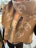 New Customers Only, Limit One. The Thick And Popular Chanel Large Logo Shawl Features A Double-sided Design That Allows For Di tbii17m8 - Image 6