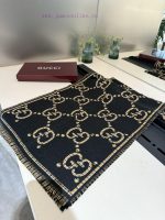 New Customers Only, Limit One. Gucci Style LettersFabric Wool Size 47 * 180Wool And Silk Scarf Decorated With Oversized Design eilzieog - Image 6