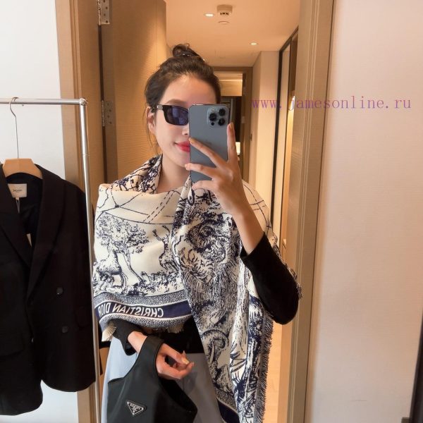 New Customers Only, Limit One. Global Travel ⚠️ Original CD Shawl CD Global Travel Series Dior's Latest Element Large Shawl Bl 1ptkb9yr