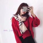 New Customers Only, Limit One. Burberry Tencel Cotton Checkered Scarf With A Good Drape And Excellent Touch Not Too Soft With m6r40f8v - Image 2