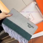 New Customers Only, Limit One. Hermes Double-sided Lambing Wool Scarf With Horse Jacquard Made Of 100% Top-quality Lambing Woo mneaw7qr - Image 3