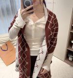 New Customers Only, Limit One. CHANEL Double-sided Diamond Grid - Wool Scarf With Top-level Double-layer Color Weaving Process 7kr5k1hs