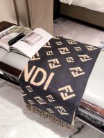 New Customers Only, Limit One. Fendi's New Style Jacquard Scarf Departs From The Old Floral Collection And Adopts A Retro Chec jic9ak70 - Image 10