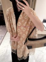 New Customers Only, Limit One. This New Fendi 2026 Cashmere Scarf Features Classic Double F Floral Prints Staggered Sizes Of F xxf8um07 - Image 3