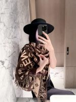 New Customers Only, Limit One. This New Fendi 2026 Cashmere Scarf Features Classic Double F Floral Prints Staggered Sizes Of F xxf8um07 - Image 8