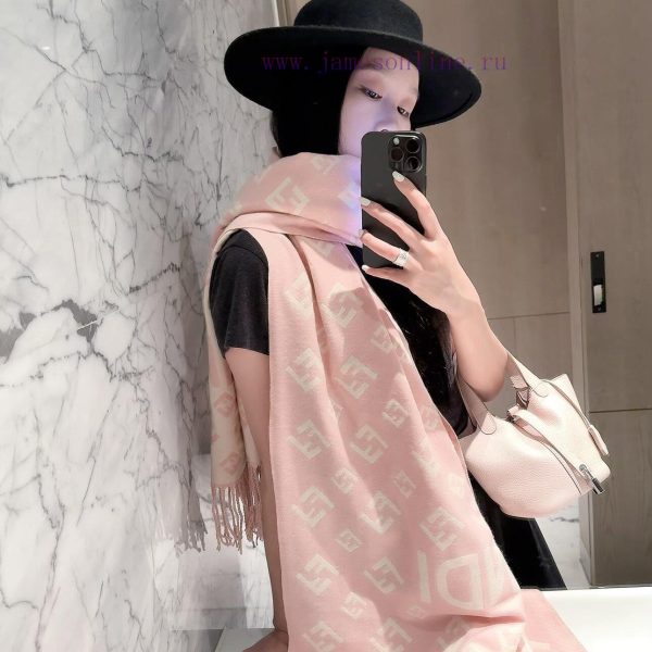 New Customers Only, Limit One. This New Fendi 2026 Cashmere Scarf Features Classic Double F Floral Prints Staggered Sizes Of F a9vntldh