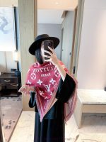 New Customers Only, Limit One. LV Old Flower Triangle Shawl | Early Autumn Elegant Atmosphere Artifact 🍂Who Can Refuse This LV aqzt2h80 - Image 3