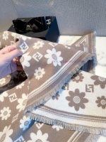 New Customers Only, Limit One. ✨ FENDI Floral Triangle Shawl | Exquisite Atmospheric ArtifactI Found The Soul Accessory For Ea tdsnyn37 - Image 5