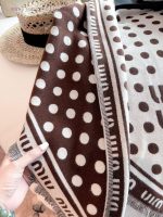 New Customers Only, Limit One. MiuMiu Polka Dot Triangular Shawl | Sweet Girl's Retro Korean Atmosphere At Your Fingertips 🎀Ea 0n163csj - Image 8