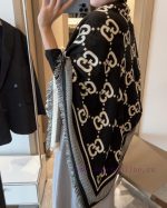New Customers Only, Limit One. 📦✨✨ Gucci Goods 140 ✖️ 140 Generous Scarves New GUCCI Classic Two Tone New Release 💋 The Most C 7bxsvdww - Image 8