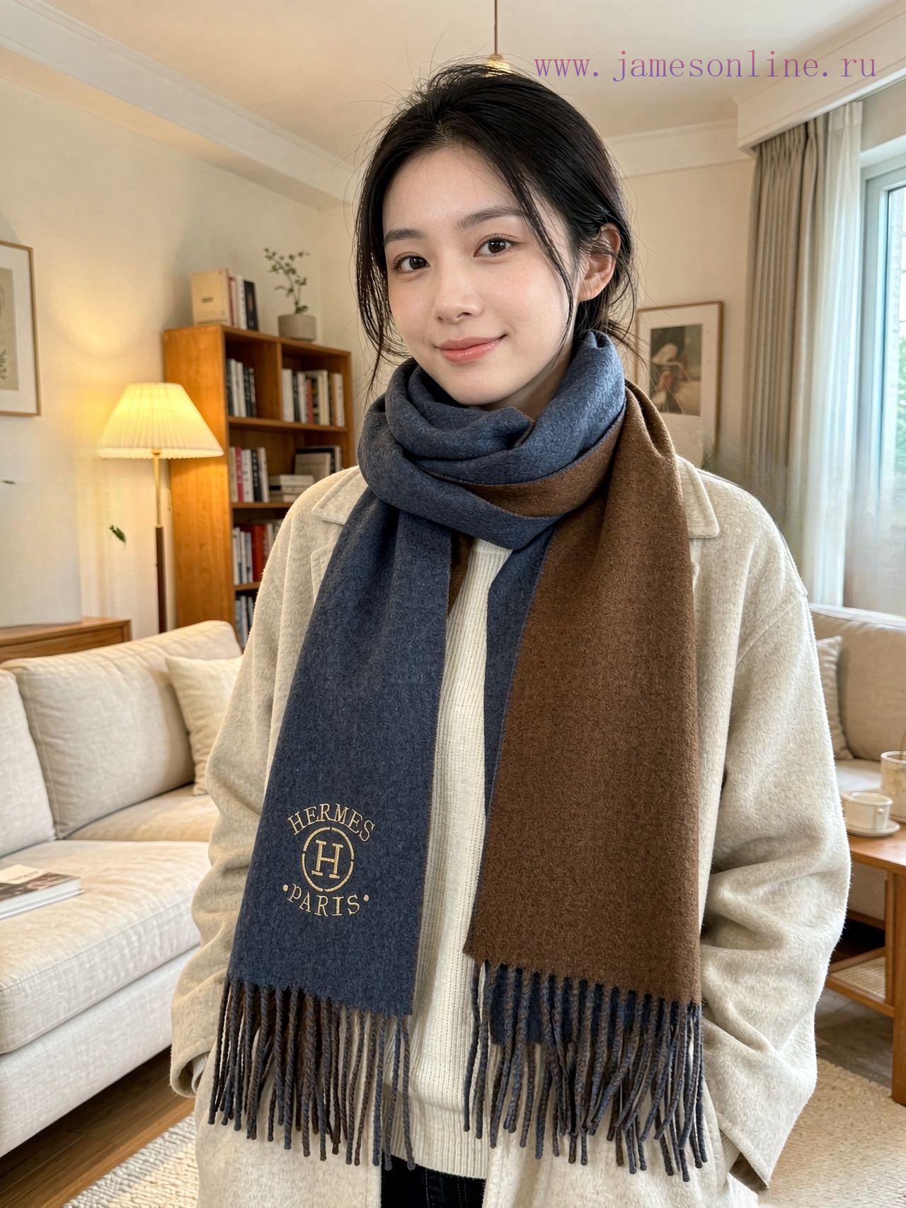 2z212qxv43p.jpg New Customers Only, Limit One. Hermes' Rare Gentle Color Scheme Low-key Yet Elegant ❗ Key Recommendations ❗ Wool Double-sided rnwznpm3 - Image 1