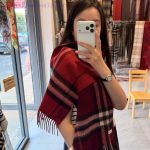 New Customers Only, Limit One. B's New Warhorse Color Blocked Plaid Wool Scarf Has A Contrasting Plaid Size Of 30 * 168 Which r1layapf