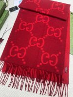 New Customers Only, Limit One. 𝐆𝐮𝐜𝐜𝐢 New Large G Double SidedSize45 * 200cm 100% WoolGucci Is Rare For Its Super Large Weight ptxyg72p - Image 6