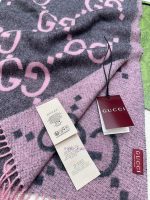 New Customers Only, Limit One. 𝐆𝐮𝐜𝐜𝐢 New Large G Double SidedSize45 * 200cm 100% WoolGucci Is Rare For Its Super Large Weight xmw4hyaz - Image 9