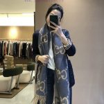 New Customers Only, Limit One. 𝐆𝐮𝐜𝐜𝐢 New Large G Double SidedSize45 * 200cm 100% WoolGucci Is Rare For Its Super Large Weight ieonde3a