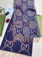 New Customers Only, Limit One. 𝐆𝐮𝐜𝐜𝐢 New Large G Double SidedSize45 * 200cm 100% WoolGucci Is Rare For Its Super Large Weight ieonde3a - Image 8