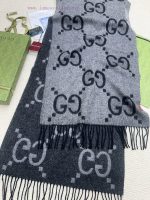 New Customers Only, Limit One. 𝐆𝐮𝐜𝐜𝐢 New Large G Double SidedSize45 * 200cm 100% WoolGucci Is Rare For Its Super Large Weight zgzci0ow - Image 8