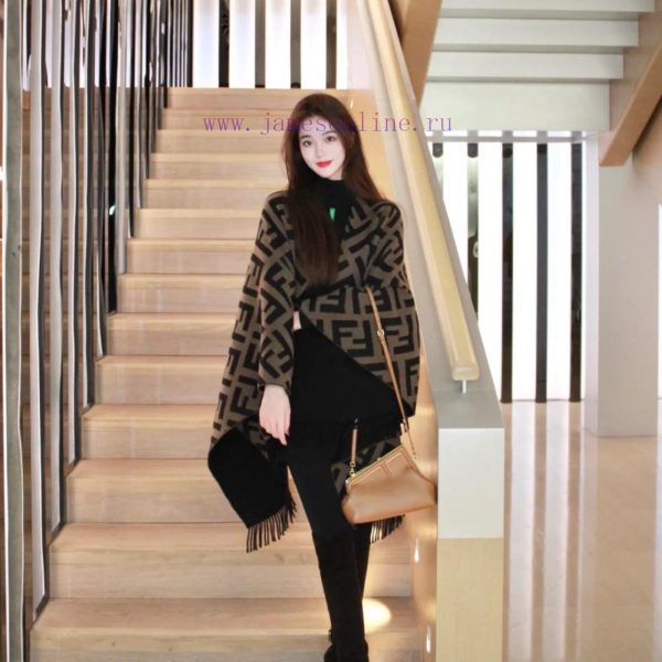 New Customers Only, Limit One. Double Sided Two Tone Fendi Cape ShawlThere's No Need To Say Much About The Beauty Of FF. This 1hslsn2d