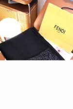 New Customers Only, Limit One. Belt Style Black Spot FENDI Double-sided Jacquard Cashmere Shawl | Luxury And Elegant Dual Colo vh3y3pt2 - Image 8
