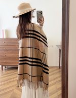 New Customers Only, Limit One. The New Burberry Cape Jacket Features A Refined Scottish Shawl Crafted From A Soft Blend Of Woo 0fanlmke - Image 3