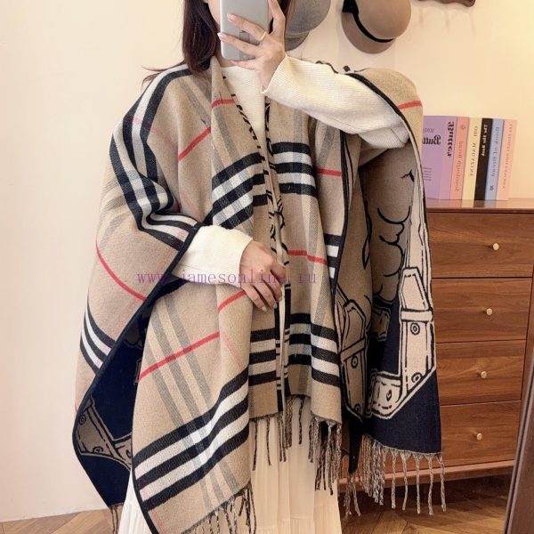 New Customers Only, Limit One. The New Burberry Cape Jacket Features A Refined Scottish Shawl Crafted From A Soft Blend Of Woo 3d0bf11s