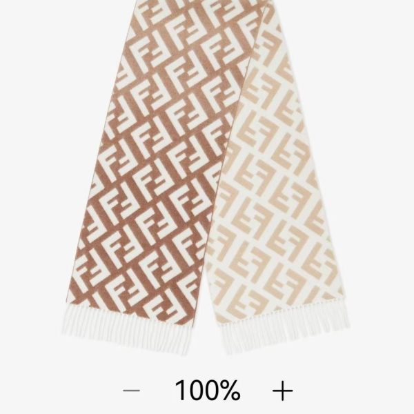 New Customers Only, Limit One. F Home Fendi Vintage Gradient Double Sided Wool Scarf Soft And Delicate Double Sided Style FF C nlbp1moc