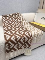New Customers Only, Limit One. F Home Fendi Vintage Gradient Double Sided Wool Scarf Soft And Delicate Double Sided Style FF C nlbp1moc - Image 6