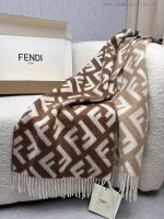 New Customers Only, Limit One. F Home Fendi Vintage Gradient Double Sided Wool Scarf Soft And Delicate Double Sided Style FF C nlbp1moc - Image 7