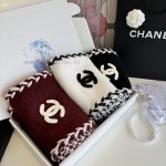 New Customers Only, Limit One. New On New 🔥🔥Chanel 6B Wheat Ear Knitted Cashmere Scarf Made Of Kashmir Wool Fabric With Widene xvwgpn41 - Image 4