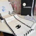 New Customers Only, Limit One. New On New 🔥🔥Chanel 6B Wheat Ear Knitted Cashmere Scarf Made Of Kashmir Wool Fabric With Widene xvwgpn41 - Image 6