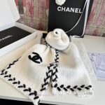 New Customers Only, Limit One. New On New 🔥🔥Chanel 6B Wheat Ear Knitted Cashmere Scarf Made Of Kashmir Wool Fabric With Widene xvwgpn41 - Image 7
