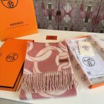 New Customers Only, Limit One. Hermes Double Sided Lamb Cashmere Scarf Set With 100% Top Grade Lamb Cashmere Material In Maso o6zn3wl7 - Image 3