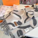 New Customers Only, Limit One. Hermes Double Sided Lamb Cashmere Scarf Set With 100% Top Grade Lamb Cashmere Material In Maso 4h65euv1 - Image 8