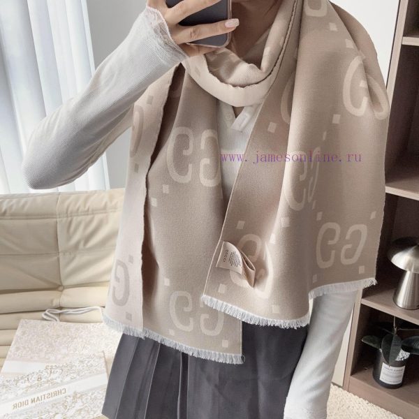 New Customers Only, Limit One. The Big G Scarf Is A Scottish Style - Double-sided Heavy-duty Super Warm GG Gucci Logo. As A Re got6xaxm