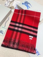 New Customers Only, Limit One. High Quality Version ❣️ 𝐁𝐮𝐫𝐛𝐞𝐫𝐫𝐲 Classic Plaid Gold Wool ScarfSize168x30cm The Latest Blue Labe nxkutwii - Image 4