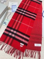 New Customers Only, Limit One. High Quality Version ❣️ 𝐁𝐮𝐫𝐛𝐞𝐫𝐫𝐲 Classic Plaid Gold Wool ScarfSize168x30cm The Latest Blue Labe nxkutwii - Image 7