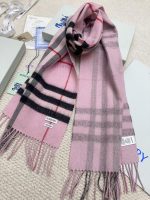 New Customers Only, Limit One. High Quality Version ❣️ 𝐁𝐮𝐫𝐛𝐞𝐫𝐫𝐲 Classic Plaid Gold Wool ScarfSize168x30cm The Latest Blue Labe huld7k7m - Image 10