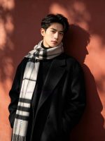 New Customers Only, Limit One. High Quality Version ❣️ 𝐁𝐮𝐫𝐛𝐞𝐫𝐫𝐲 Classic Plaid Gold Wool ScarfSize168x30cm The Latest Blue Labe x1wvfpq0 - Image 2