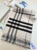 New Customers Only, Limit One. High Quality Version ❣️ 𝐁𝐮𝐫𝐛𝐞𝐫𝐫𝐲 Classic Plaid Gold Wool ScarfSize168x30cm The Latest Blue Labe x1wvfpq0 - Image 4